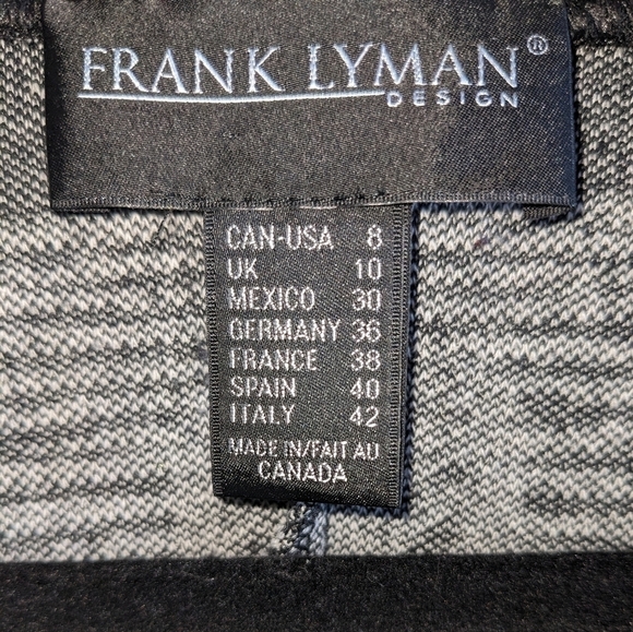 Frank Lyman sweater. Black  and white geometric pattern. Size 8. - Picture 6 of 6